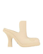 Burberry Rubber Highland Mules Beige