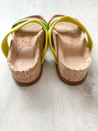 GABRIELA HEARST Striker Multicolour Stripe Strap Summer Sandals