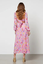 Rixo London Kamilla Pink Seahorse Starfish Print Dress