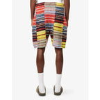 The Elder Statesman Patchwork Knitted Shorts