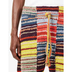 The Elder Statesman Patchwork Knitted Shorts