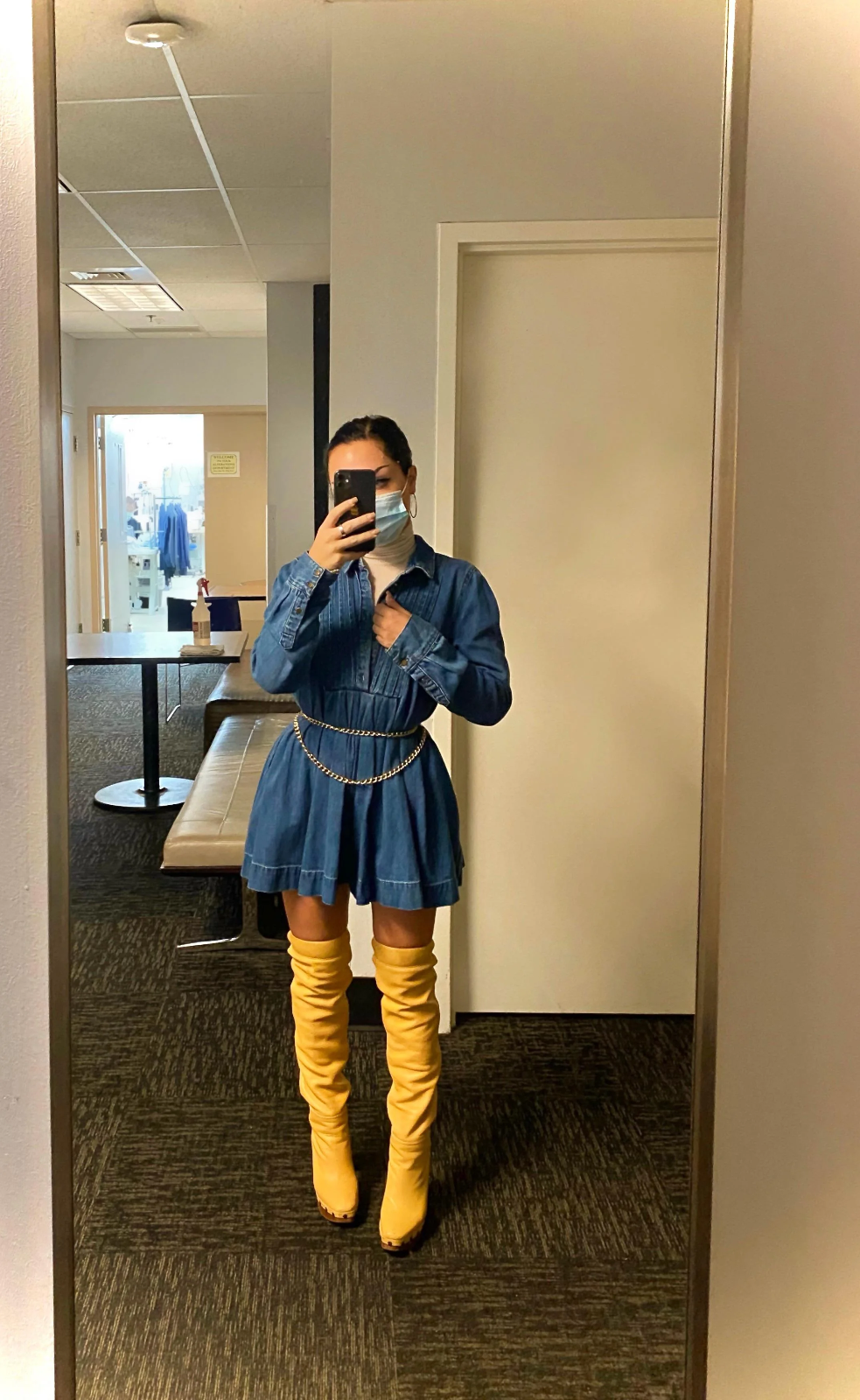 Jacquemus Les Bottes Sabots Knee High Clog Boots 100mm (EU 37)