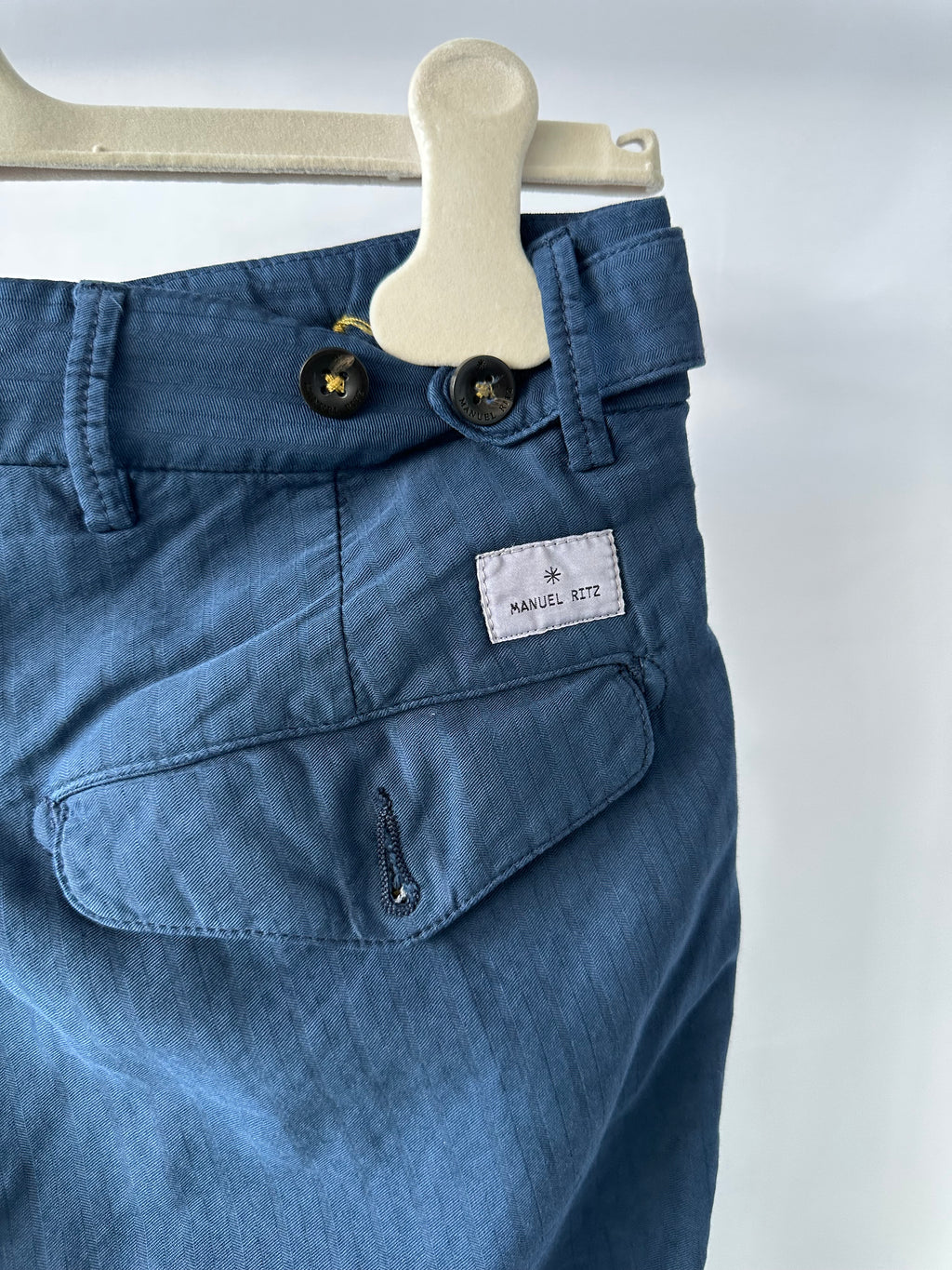 Manuel Ritz Trousers in Navy Blue Trousers