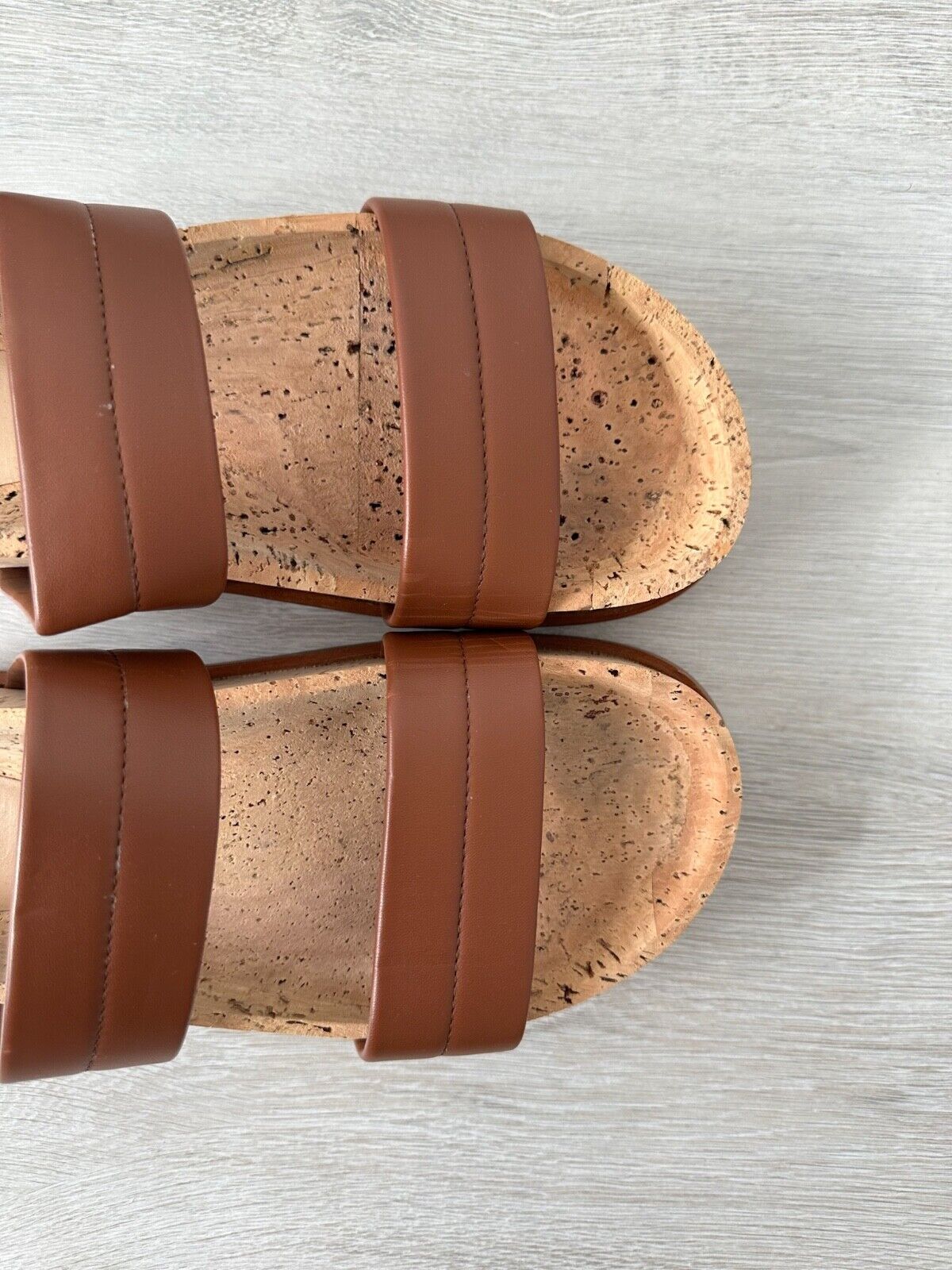 Gabriela Hearst Striker Leather Sandals Summer Chic Cognac Brown - House Of Huntington