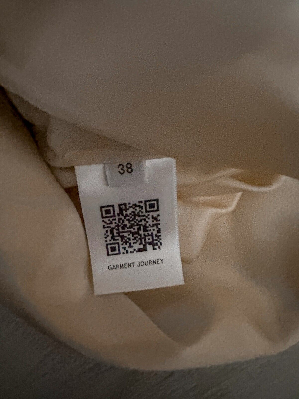 GABRIELA HEARST Satin Beige Elmore Double Breasted Blazer Jacket - House Of Huntington