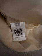 GABRIELA HEARST Satin Beige Elmore Double Breasted Blazer Jacket - House Of Huntington