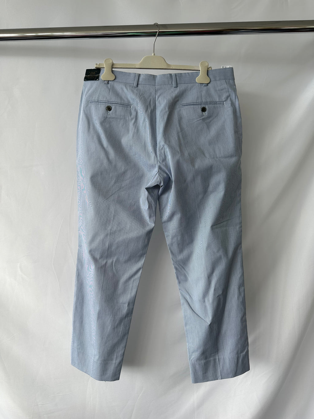 Brooks Brothers Blau Weiß Gestreifte Hose