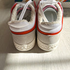 MISSONI Logo 90 White Red Trainers Sneakers + Chevron Bag