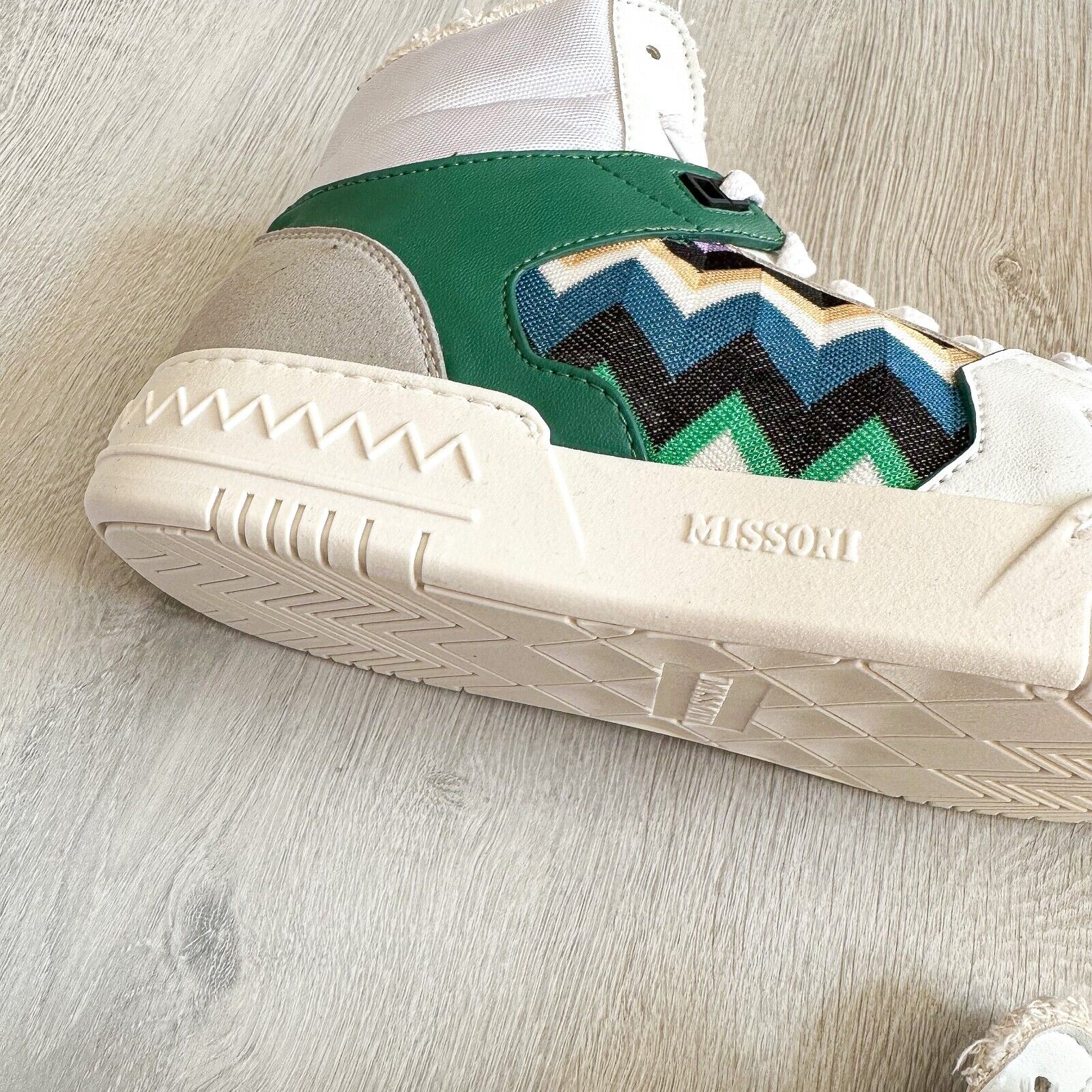 MISSONI Basket Zigzag Chevron Multicolour ACBC Trainers Sneakers + MISSONI Bag