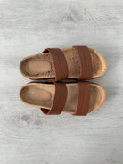 Gabriela Hearst Striker Leather Sandals Summer Chic Cognac Brown - House Of Huntington