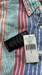 Polo Ralph Lauren Linen Multicoloured Striped Slim Fit Shirt