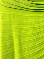 Valentino Garavani Green Pleat Detail One Shoulder Evening Occasion Gown