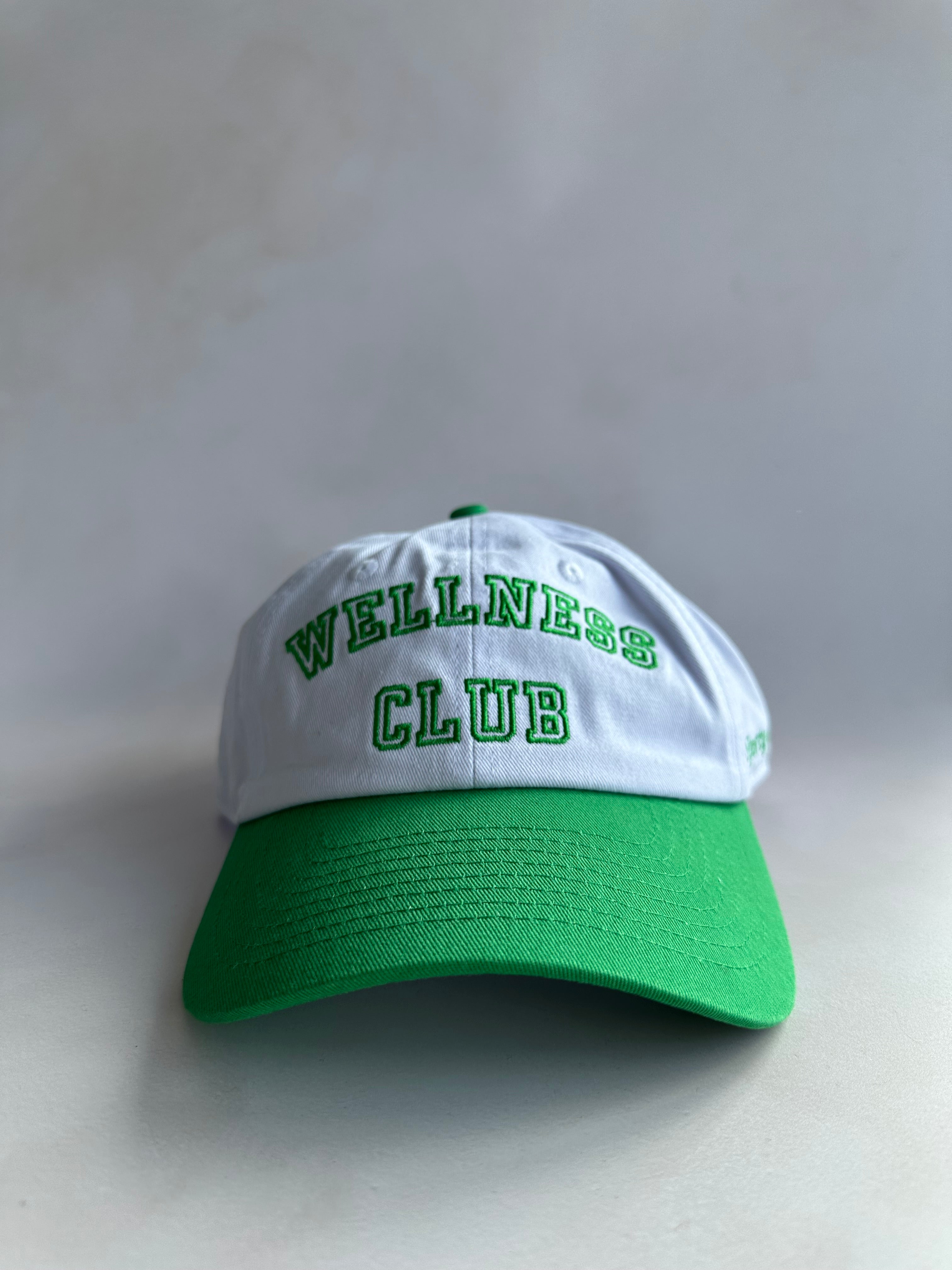 Sporty And Rich Wellness Club Baseball Cap White & Green