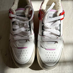 MISSONI Logo 90 White Red Trainers Sneakers + Chevron Bag