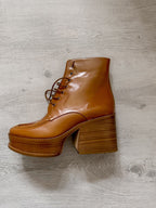 GABRIELA HEARST Tan Lace-Up Hattie Block Heel Boots - House Of Huntington