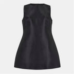 Odd Muse Satin Shift Black Mini Dress