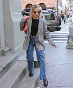 REFORMATION Winston Check格子双排扣西装外套