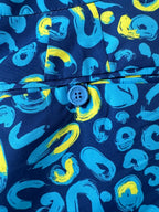 Frescobal Carioca Tailored Long Swim Shorts Trunks In Navy & Lemon