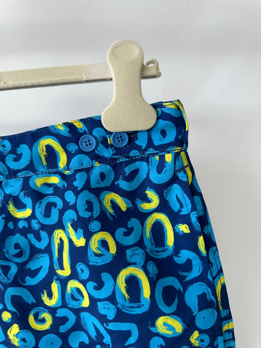 Frescobal Carioca Tailored Long Swim Shorts Trunks In Navy & Lemon