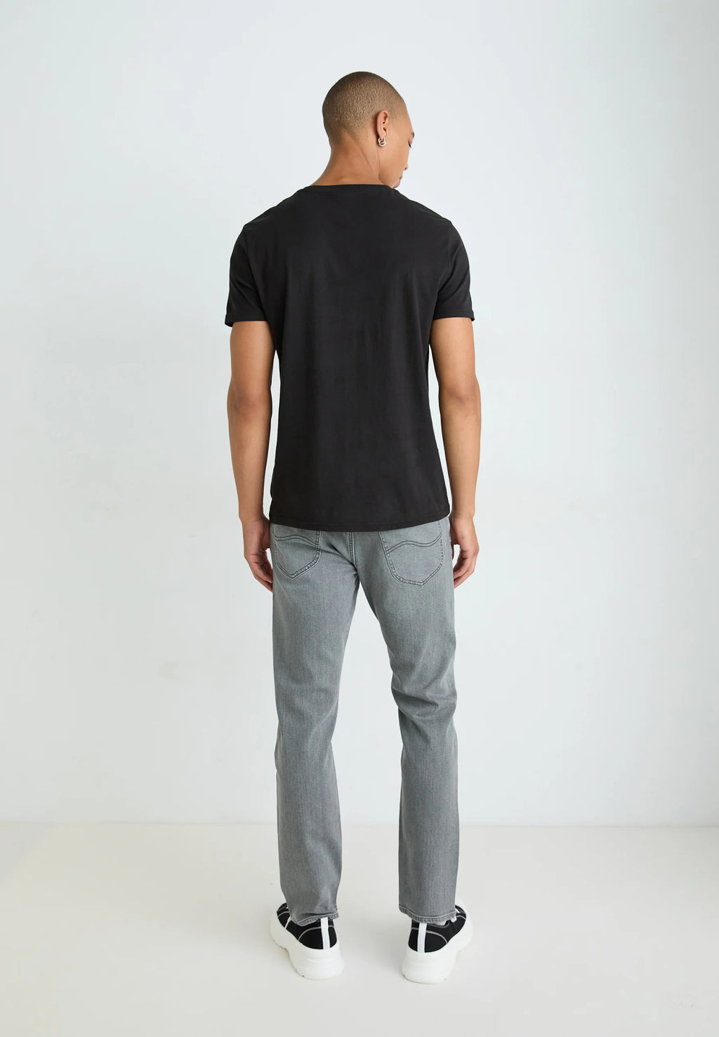 Lee Daren Grey Jeans Button Fly Regular Straight