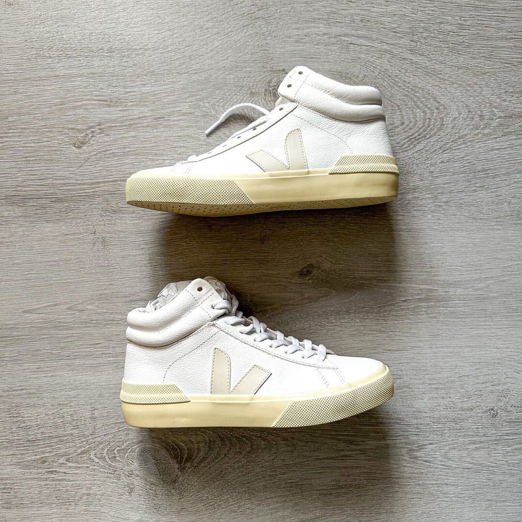 VEJA Minotaur White Leather High Top Trainers - House Of Huntington