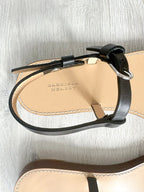 GABRIELA HEARST Steward Black Leather Slingback Sandals