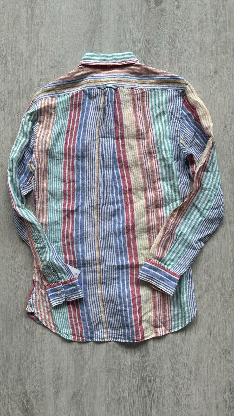 Polo Ralph Lauren Linen Multicoloured Striped Slim Fit Shirt