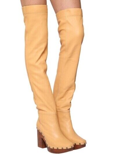 Jacquemus Les Bottes Sabots Knee High Clog Boots 100mm (EU 37)