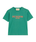 Valentino Green 'Chez Valentino' Print T-shirt