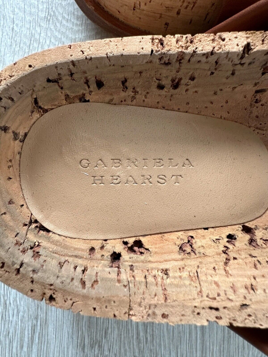 Gabriela Hearst Striker Leather Sandals Summer Chic Cognac Brown - House Of Huntington