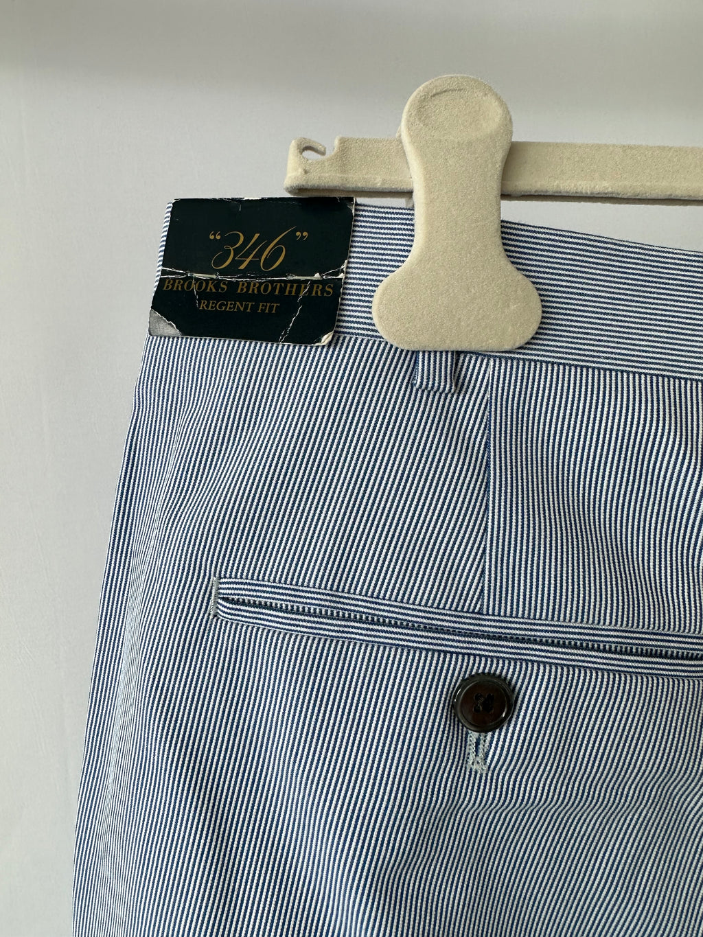 Brooks Brothers Blau Weiß Gestreifte Hose