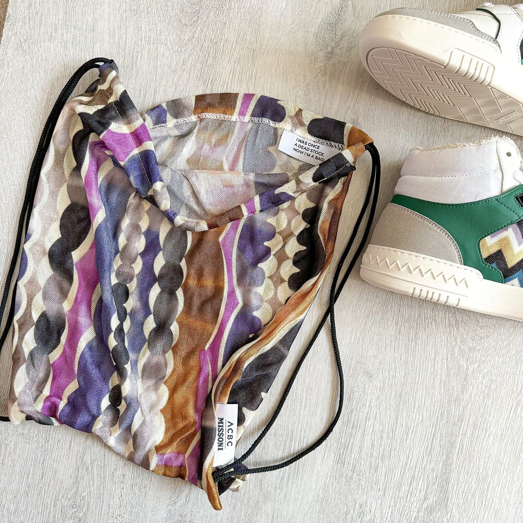MISSONI Basket Zigzag Chevron Multicolour ACBC Trainers Sneakers + MISSONI Bag