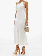 GALVAN Ibiza Pearl White One Shoulder Bridal Wedding Dress - House Of Huntington