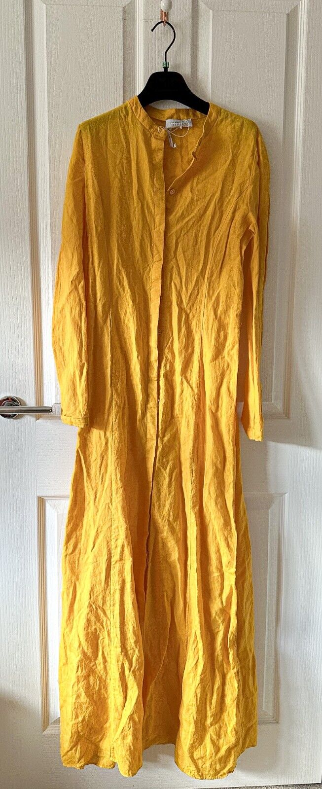 GABRIELA HEARST Yellow Massey Button-Up Shirt Maxi Dress - House Of Huntington