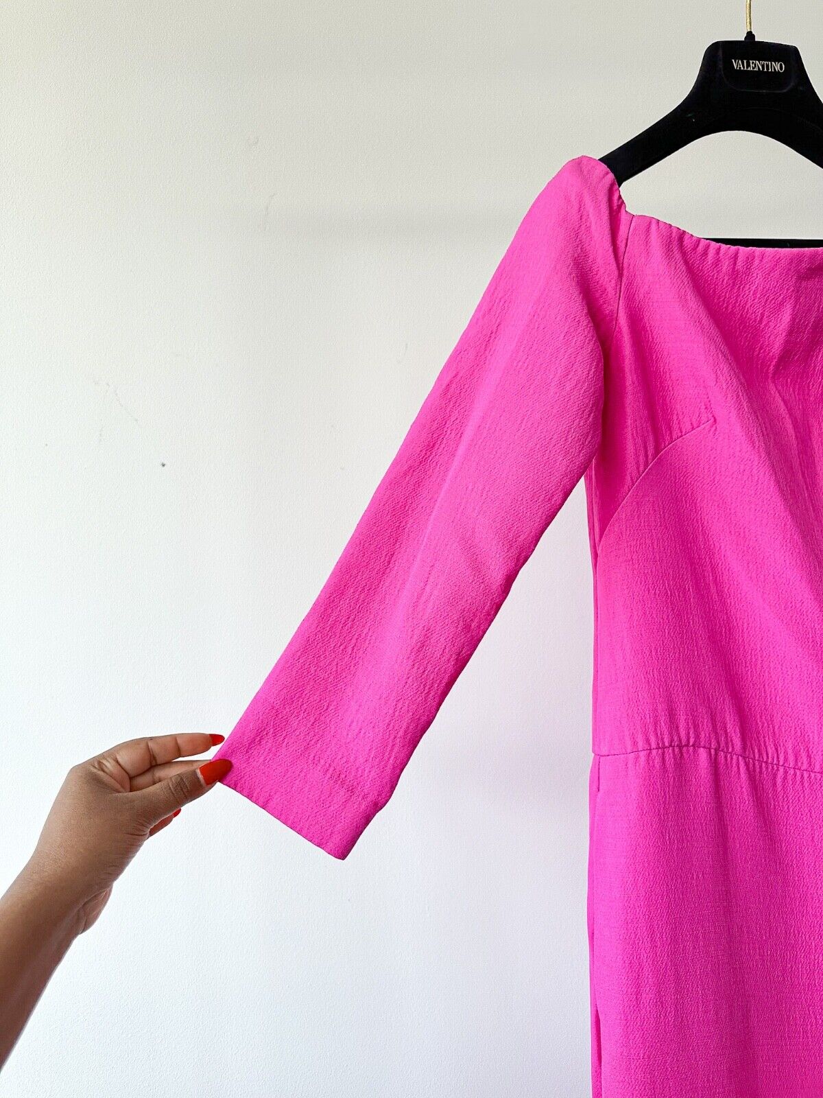 Valentino Garavani Couture Pink PP Crepe Off Shoulder Statement Jumpsuit