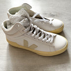 VEJA Minotaur White Leather High Top Trainers - House Of Huntington