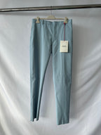 Pantalon cigarette bleu pâle Alexander McQueen