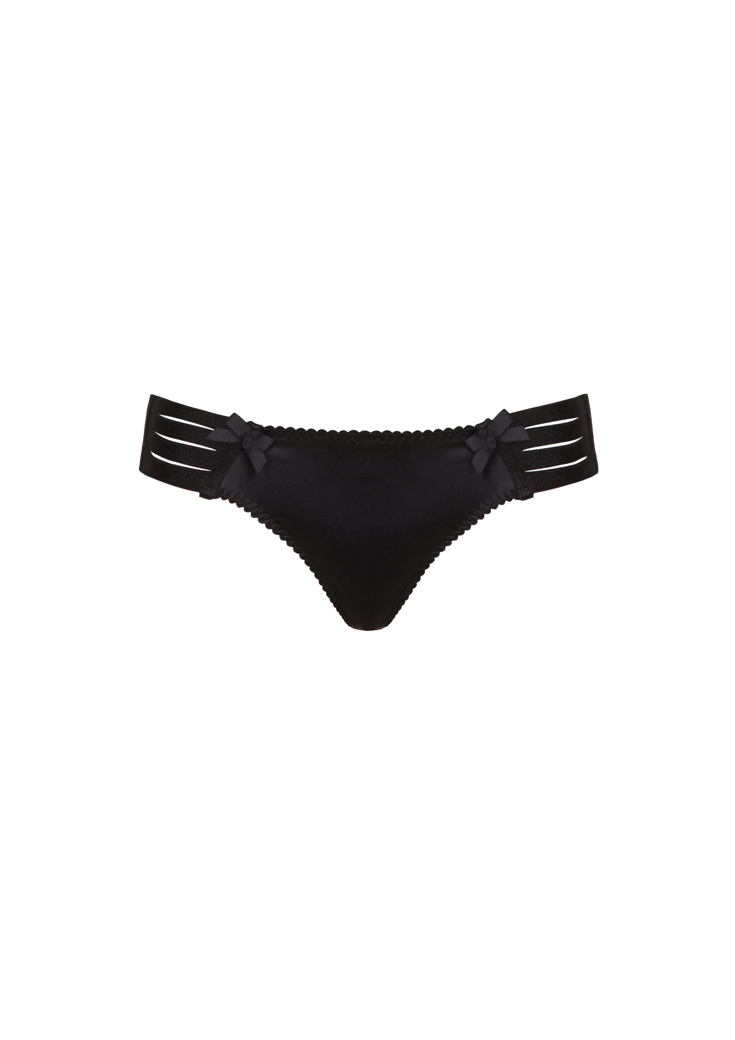 Bordelle Adjustable Webbed Black Thong - House Of Huntington