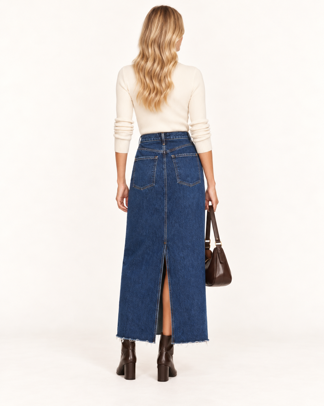 Agolde Hilla Denim Maxi Skirt 1