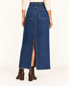 Agolde Hilla Denim Maxi Skirt back