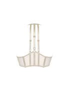 Bordelle Signature Art Deco Cream Wireless Soft Cup Mesh Wrap Bra - House Of Huntington
