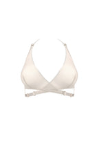 Bordelle Signature Art Deco Cream Wireless Soft Cup Mesh Wrap Bra - House Of Huntington