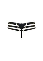 Bordelle Signature Art Deco Black Multi-Strap Thong - House Of Huntington