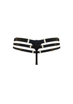 Bordelle Signature Art Deco Black Multi-Strap Thong - House Of Huntington