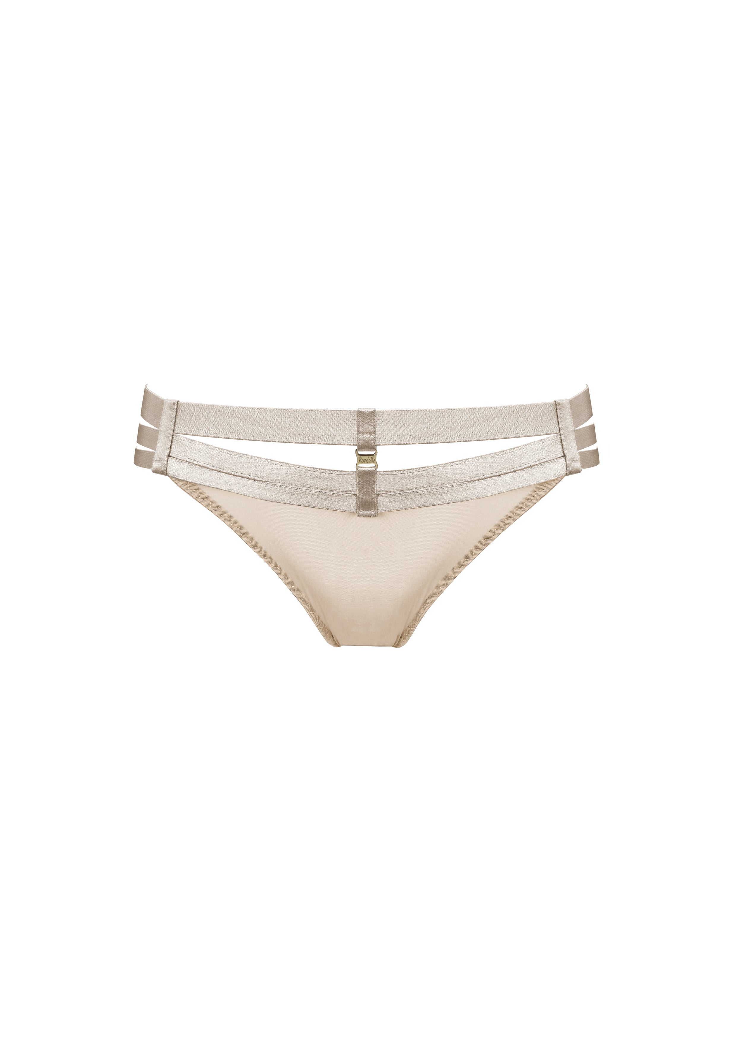 Bordelle Signature Art Deco Caramel Multi-Strap Thong - House Of Huntington