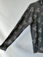 Dolce Gabbana Grey Cashmere Silk Jumper with Polo Neck