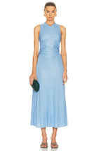 Bottega Veneta Light Blue Ring-detail Jersey Maxi Dress