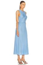 Bottega Veneta Light Blue Ring-detail Jersey Maxi Dress