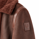 Belstaff Finch Women's Shearling Leather Jacket Oxblood