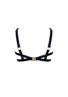 Bordelle Signature Wireless Satin Black Ouvert Bondage Belle Frame Bra - House Of Huntington
